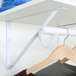 Everbilt 9.5 in. x 14 in. x 17. in 250 lbs. Shelf and Rod Bracket White -Everbilt Store white everbilt shelving brackets eh wsthdus 337 4f 1000