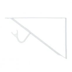 Everbilt 9.5 in. x 14 in. x 17. in 250 lbs. Shelf and Rod Bracket White