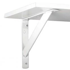 Everbilt 11.25 in. x 1.05 in. White Shelf Bracket -Everbilt Store white everbilt shelving brackets hd 0494 wt c3 1000