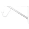 Everbilt 12.4 in. x 1.05 in. White Shelf and Rod Bracket