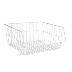 Everbilt 16.14 in. H x 16.34 in. W White Steel 1-Drawer Wide Mesh Wire Drawer Organizer 8 Everbilt 16.14 in. H x 16.34 in. W White Steel 1-Drawer Wide Mesh Wire Drawer Organizer -Everbilt Store white everbilt wire closet drawers 90270 40 1000