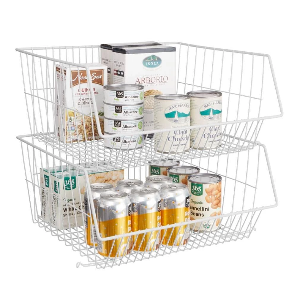 Everbilt 16.14 in. H x 16.34 in. W White Steel 1-Drawer Wide Mesh Wire Drawer Organizer 2 Everbilt 16.14 in. H x 16.34 in. W White Steel 1-Drawer Wide Mesh Wire Drawer Organizer - Image 2