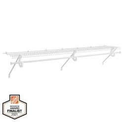 Everbilt 6 ft. x 12 in. Fixed Mount Kit with Closet Rod