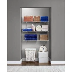 Everbilt 4 ft. General Organizer Kit -Everbilt Store white everbilt wire closet systems 90300 a0 1000