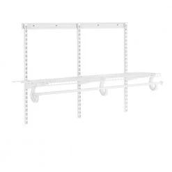 Everbilt 4 ft. x 12 in. Regular Duty Adjustable Long Hang Kit -Everbilt Store white everbilt wire closet systems 90310 40 1000