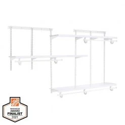 Everbilt 5 ft. - 8 ft. Decorative Closet Organizer Kit