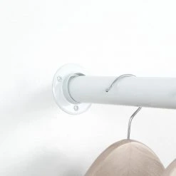 Everbilt 2.68 in. White Metal Closet Rod Pole Sockets (2-Pack) -Everbilt Store white powder coating everbilt closet rods eh wsthdus 348 40 1000