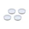Everbilt 1-1/2 in. White Plastic Insert Patio Furniture Cups (4-Pack)