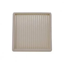 Everbilt 3 in. Off-White Square Smooth Rubber Floor Protector Furniture Cups for Carpet & Hard Floors (2-Pack) -Everbilt Store whites everbilt furniture accessories 49168 c3 1000