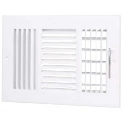 Everbilt 10 in. x 6 in. 3-Way Steel Wall/Ceiling Register in White -Everbilt Store whites everbilt registers grilles e103m10x06 40 1000