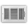 Everbilt 10 in. x 6 in. 3-Way Steel Wall/Ceiling Register in White