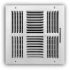 Everbilt 10 in. x 10 in. 4-Way Steel Wall/Ceiling Register in White