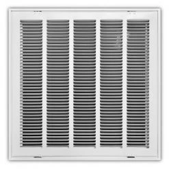 Everbilt 20 in. x 20 in. Steel Return Air Filter Grille in White