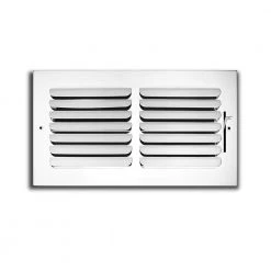 Everbilt 8 in. x 4 in. 1 Way Fixed Curved Blade Wall/Ceiling Register