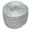 Everbilt 1/2 in. x 50 ft. Nylon Twist Rope, White