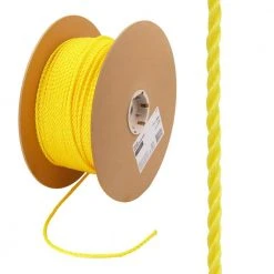 Everbilt 1/4 in. x 800 ft. Polypropylene Twist Rope, Yellow