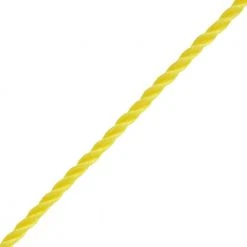 Everbilt 1/4 in. x 800 ft. Polypropylene Twist Rope, Yellow -Everbilt Store yellows golds everbilt rope 72610 c3 1000