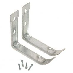 Everbilt 8-3/4 in Zinc-Plated Steel Wall Mount Utility Brackets (2-Pack) 20lbs