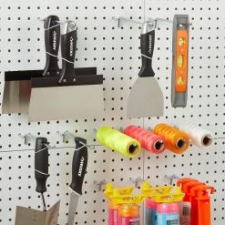 Everbilt 6 in. Zinc-Plated Steel Straight Peg Hooks (12-Pack) for 1/4 in. Pegboards -Everbilt Store zinc plated steel everbilt pegboards 814420 4f 1000