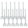 Everbilt 6 in. Zinc-Plated Steel Straight Peg Hooks (12-Pack) for 1/4 in. Pegboards