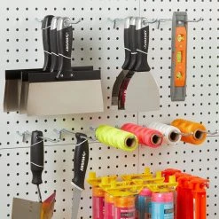 Everbilt 8 in. Zinc-Plated Steel Straight Peg Hooks (12-Pack) for 1/4 in. Pegboards -Everbilt Store zinc plated steel everbilt pegboards 814430 1f 1000