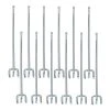 Everbilt 8 in. Zinc-Plated Steel Straight Peg Hooks (12-Pack) for 1/4 in. Pegboards