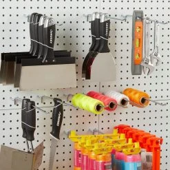 Everbilt 10 in. Zinc-Plated Steel Straight Peg Hooks (12-Pack) for 1/4 in. Pegboards -Everbilt Store zinc plated steel everbilt pegboards 814440 1f 1000